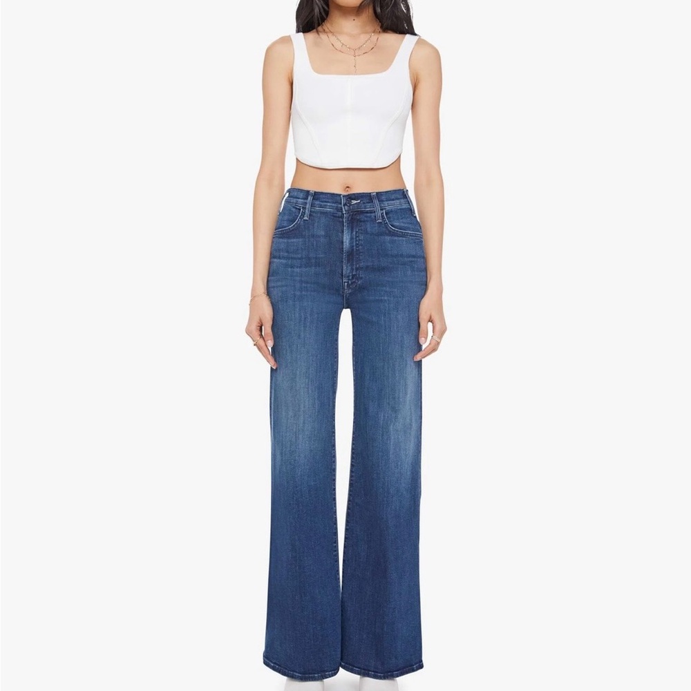 MOTHER The Hustler Roller Sneak High-Rise size 28, PERFECT condition